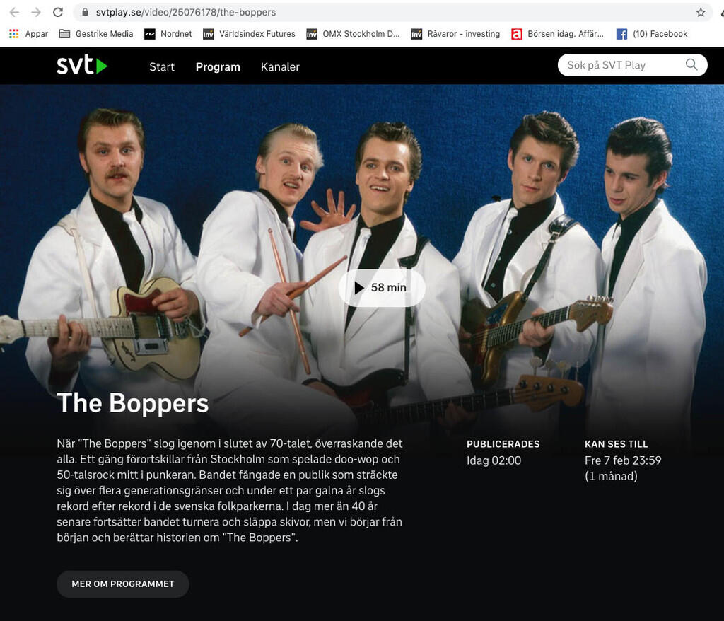 The Boppers - dokumentären på SVT Play